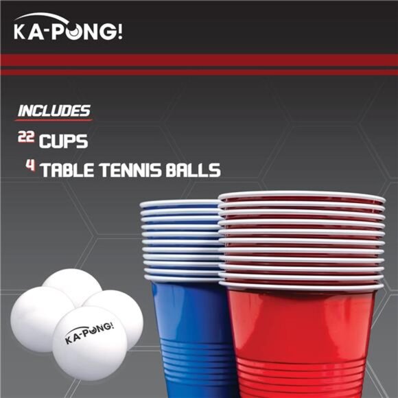 Sports Ka-Pong Plastic Cup Party Game Set 22 Plastic Cups  4 white Balls - Picture 2 of 5